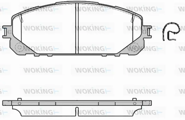 Brake Pad Set, disc brake (P17133.00)