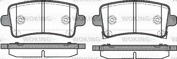 Brake Pad Set, disc brake (P12883.04)