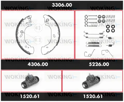 Brake Kit, drum brake (3306.00)