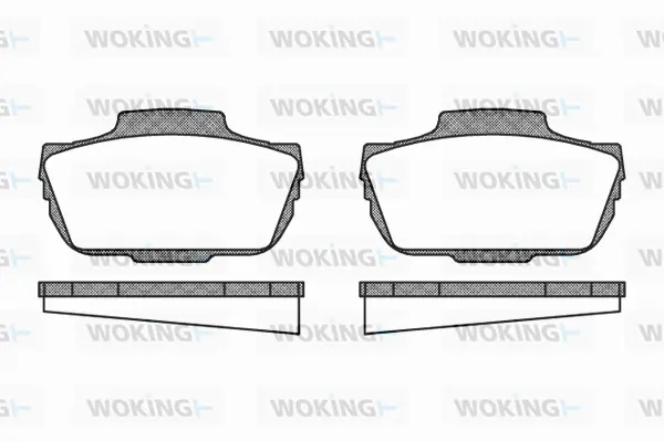 Brake Pad Set, disc brake (P1553.00)