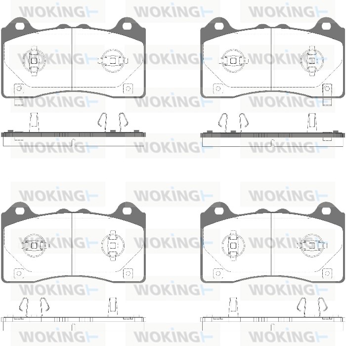 Brake Pad Set, disc brake (P16363.12)