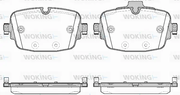 Brake Pad Set, disc brake (P16393.00)