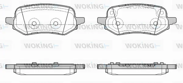 Brake Pad Set, disc brake (P19863.00)