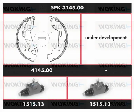 Brake Kit, drum brake (SPK 3145.00)