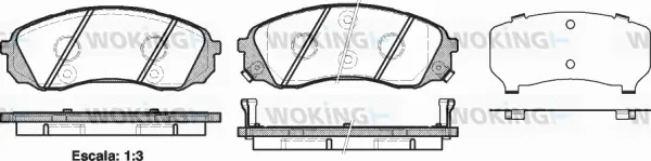 Brake Pad Set, disc brake (P13913.02)
