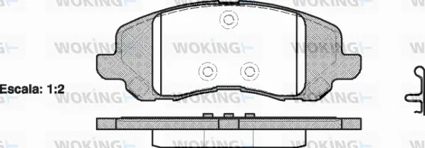 Brake Pad Set, disc brake (P9043.20)