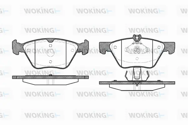 Brake Pad Set, disc brake (P7013.30)