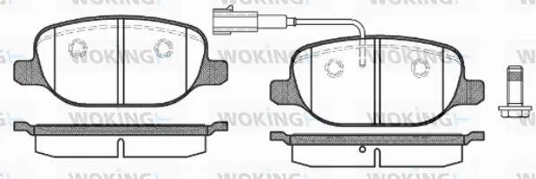 Brake Pad Set, disc brake (P9783.02)