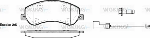 Brake Pad Set, disc brake (P13503.02)