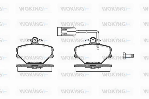 Brake Pad Set, disc brake (P3643.42)