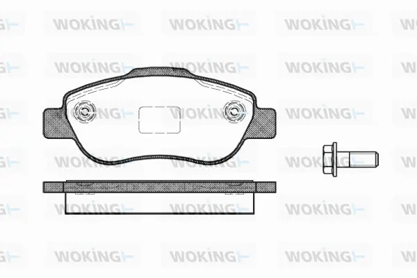 Brake Pad Set, disc brake (P10003.00)