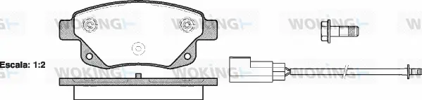 Brake Pad Set, disc brake (P13523.02)