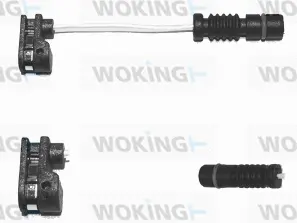 Warning Contact, brake pad wear (001059)