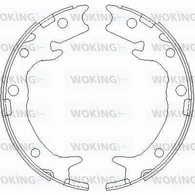 Brake Shoe, parking brake (Z4737.00)