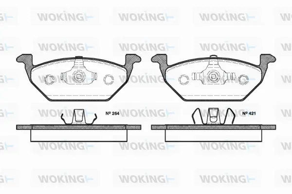 Brake Pad Set, disc brake (P7333.20)