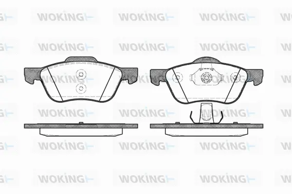 Brake Pad Set, disc brake (P9443.00)