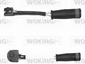 Warning Contact, brake pad wear (001095)