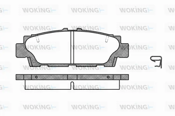 Brake Pad Set, disc brake (P2763.00)