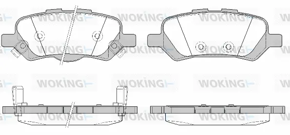 Brake Pad Set, disc brake (P12593.02)