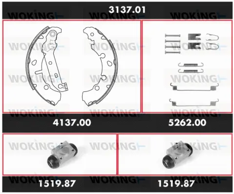 Brake Kit, drum brake (3137.01)