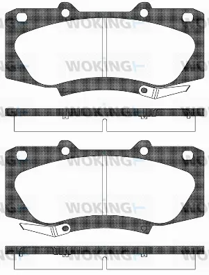 Brake Pad Set, disc brake (P15683.04)