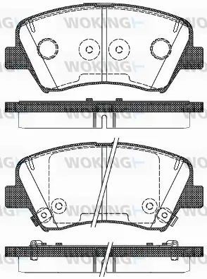 Brake Pad Set, disc brake (P15123.32)