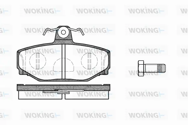 Brake Pad Set, disc brake (P3973.10)