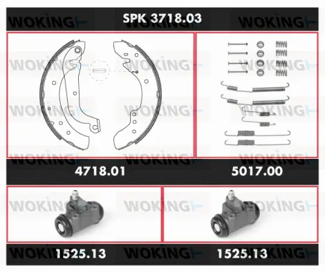 Brake Kit, drum brake (SPK 3718.03)