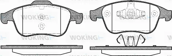 Brake Pad Set, disc brake (P12893.00)