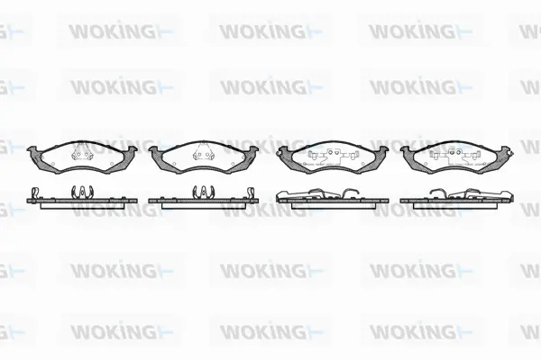 Brake Pad Set, disc brake (P4683.02)