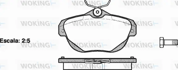 Brake Pad Set, disc brake (P13033.00)