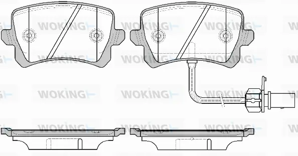Brake Pad Set, disc brake (P12423.01)