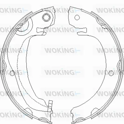 Brake Shoe, parking brake (Z4680.00)