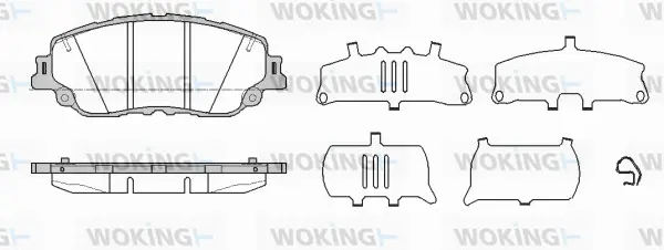 Brake Pad Set, disc brake (P16873.10)