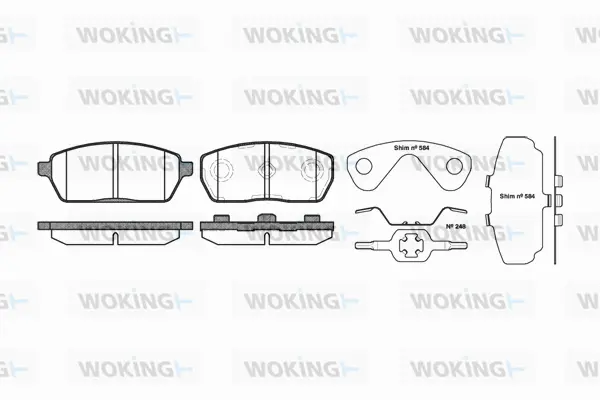 Brake Pad Set, disc brake (P4933.00)