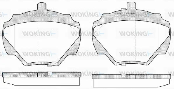 Brake Pad Set, disc brake (P3223.10)