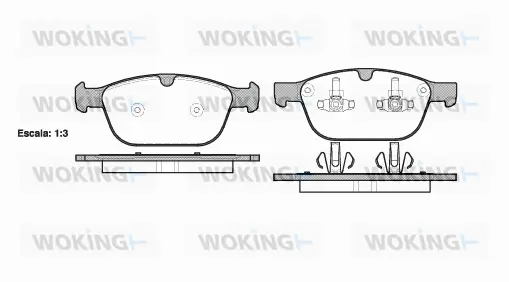 Brake Pad Set, disc brake (P12973.00)