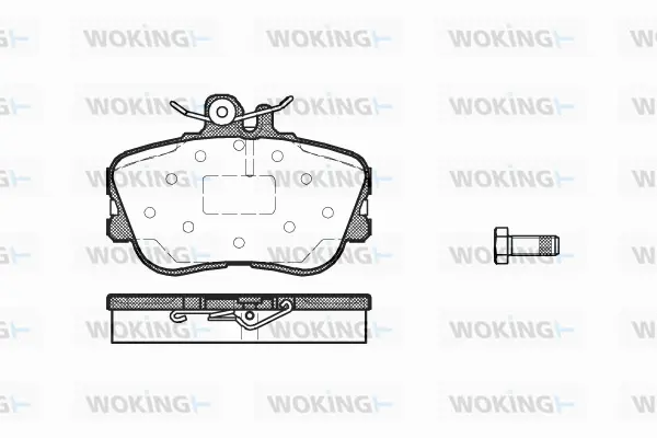 Brake Pad Set, disc brake (P5453.00)