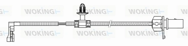 Warning Contact, brake pad wear (001167)