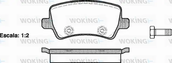 Brake Pad Set, disc brake (P13363.00)