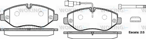 Brake Pad Set, disc brake (P13453.02)