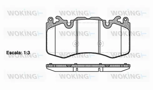 Brake Pad Set, disc brake (P15103.00)