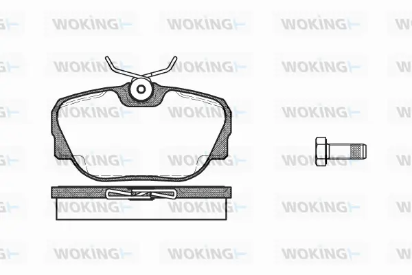 Brake Pad Set, disc brake (P3963.00)