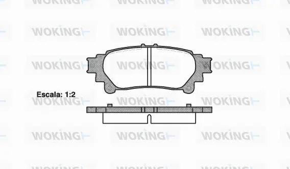 Brake Pad Set, disc brake (P12953.00)