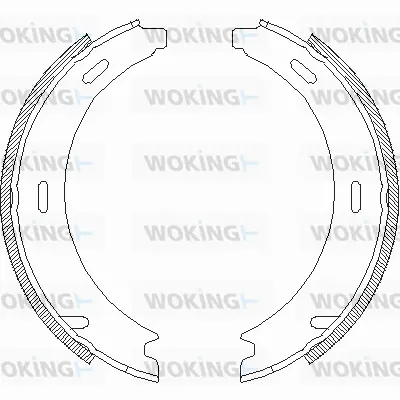 Brake Shoe, parking brake (Z4094.02)
