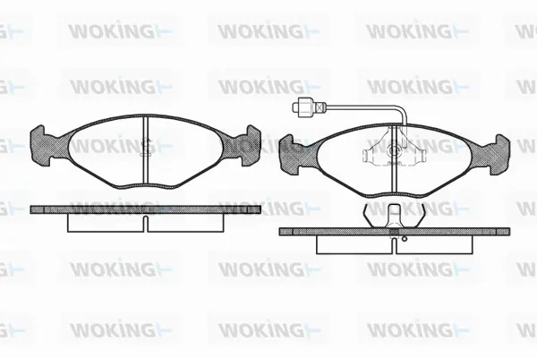 Brake Pad Set, disc brake (P0243.02)