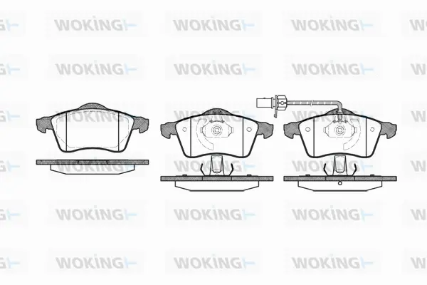 Brake Pad Set, disc brake (P7183.01)