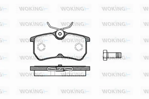 Brake Pad Set, disc brake (P7933.00)