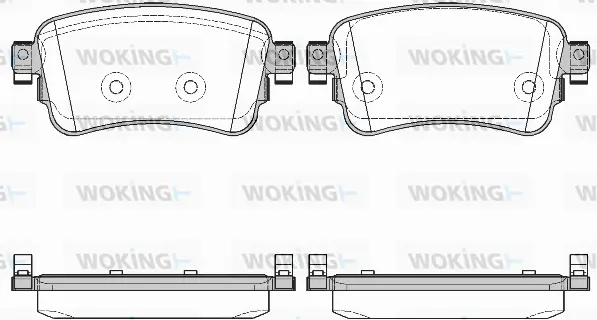 Brake Pad Set, disc brake (P16203.00)