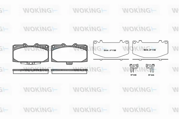 Brake Pad Set, disc brake (P4993.12)